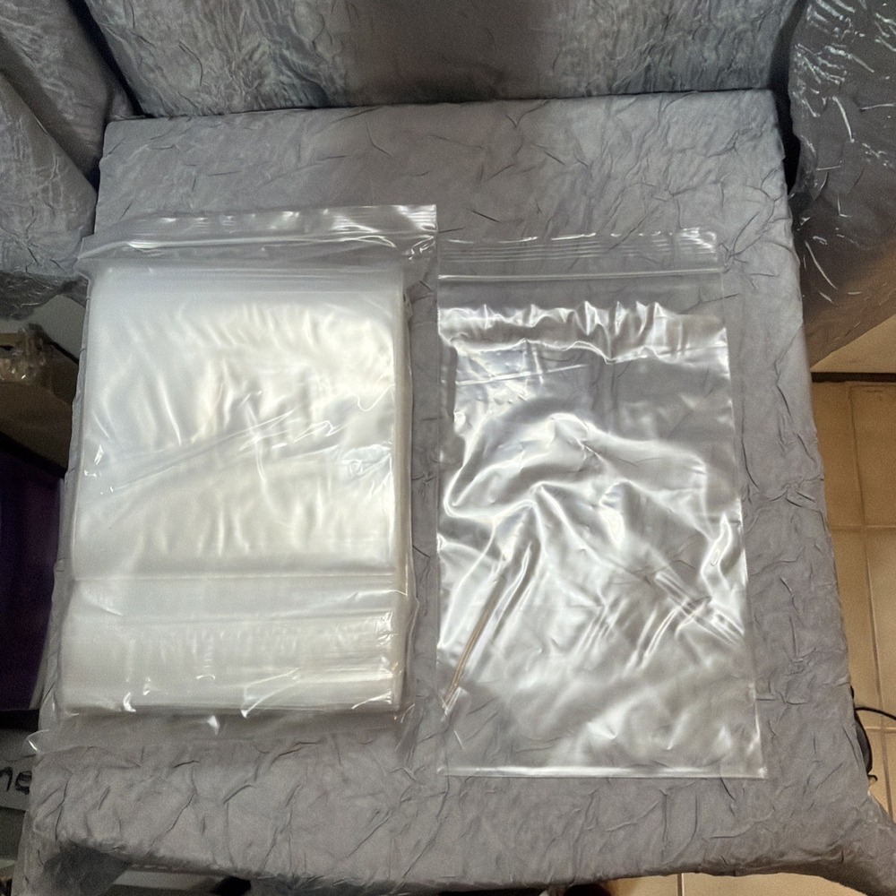 Pack Of 100 Reclosable Top Zip Seal Plastic Bag 6"x10" 2 Mil  Durable‎